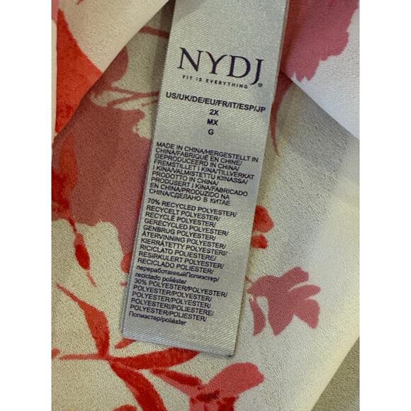 NYDJ Floral Loose Fit Top Women size 2XL XXL - Picture 6 of 9